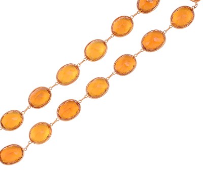 Lot 695 - CITRINE NECKLACE