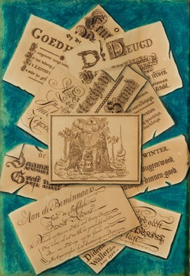 Lot 1 - ELBERTUS DIDERIK WALLER (fl. MID-18th CENTURY) A TROMPE L'OEIL