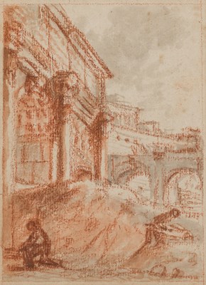 Lot 37 - FOLLOWER OF HUBERT ROBERT (1733-1808)