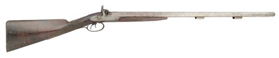 Lot 615 - □ A D.B. PERCUSSION SPORTING GUN SIGNED NOCK, LONDON PROOF MARKS, CIRCA 1830