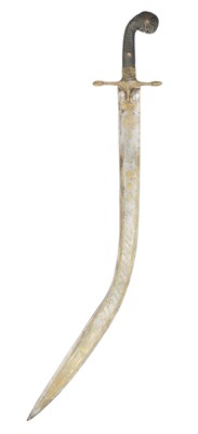 Lot 557 - □ A DECORATED SWORD (KILIG) IN OTTOMAN TURKISH 17TH CENTURY STYLE, 20TH CENTURY, PROBABLY SYRIA