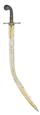 Lot 557 - □ A DECORATED SWORD (KILIG) IN OTTOMAN TURKISH 17TH CENTURY STYLE, 20TH CENTURY, PROBABLY SYRIA