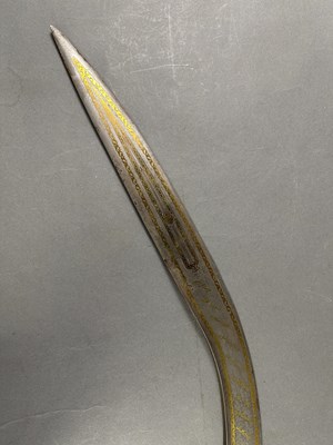 Lot 557 - □ A DECORATED SWORD (KILIG) IN OTTOMAN TURKISH 17TH CENTURY STYLE, 20TH CENTURY, PROBABLY SYRIA