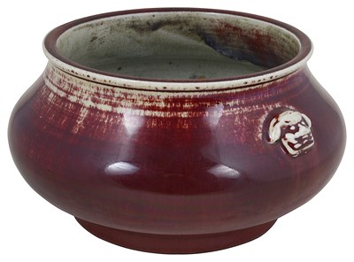 Lot 4 - A CHINESE FLAMBE CENSER