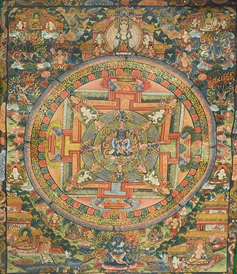 Lot 75 - A MANDALA THANG-KA