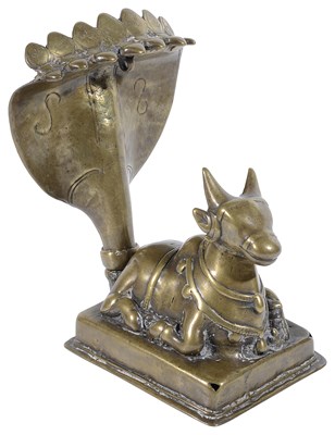Lot 150 - A BRONZE FIGURE OF NANDI