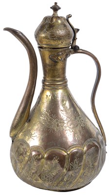 Lot 170 - AN OTTOMAN TOMBAK EWER