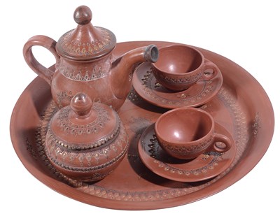 Lot 181 - A TOPHANE TEA SET