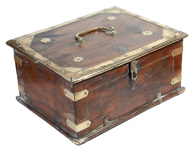 Lot 193 - A SMALL SINHALESE WOOD CHEST