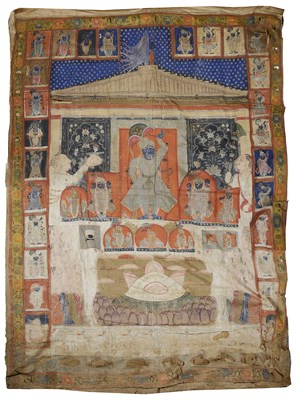 Lot 229 - A PICHHAVAI DEPICTING ANNAKUTA UTSAVA