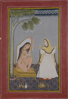 Lot 233 - A MAIDEN AT HER TOILET WITH AN ELDERLY COMPANION