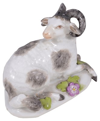 Lot 275 - A MEISSEN FIGURE OF A RAM
