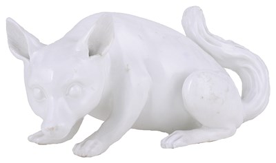 Lot 285 - A MEISSEN FIGURE OF A FOX