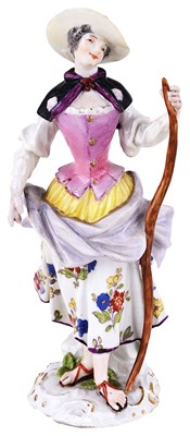 Lot 288 - A MEISSEN FIGURE OF A PILGRIM