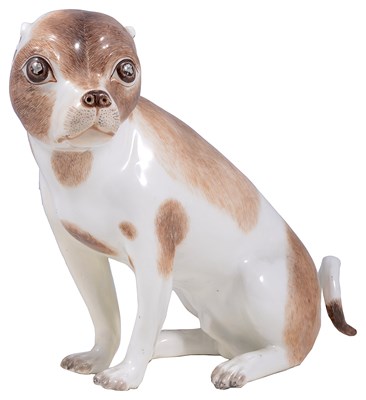 Lot 291 - A MEISSEN FIGURE OF A DANISH HOUND