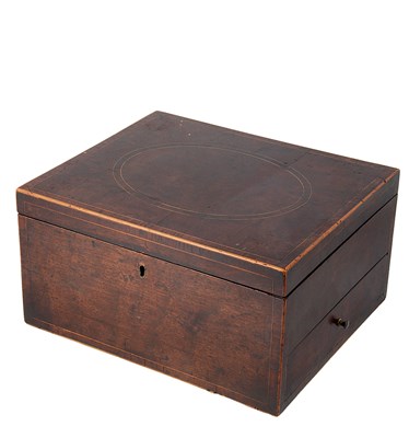 Lot 315 - ËœA GEORGE III PARTRIDGE WOOD BOX