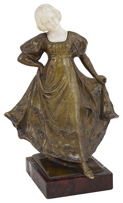 Lot 330 - ËœANTON ENDSTORFER (1880-1961): DANCING YOUNG WOMAN
