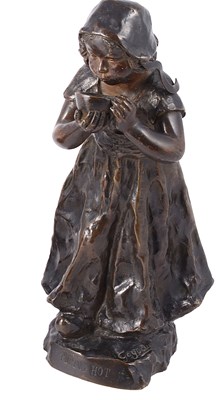 Lot 334 - L. GOYEAU (ACTIVE 1895-1920): 'PIPING HOT'