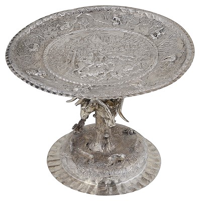 Lot 357 - A GERMAN SILVER TAZZA