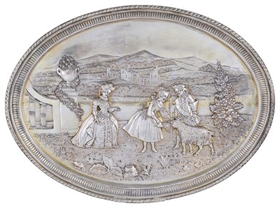 Lot 360 - A SILVER TRAY
