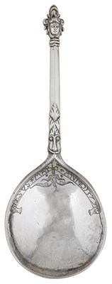 Lot 379 - A NORWEGIAN PARCEL-GILT-SILVER SPOON