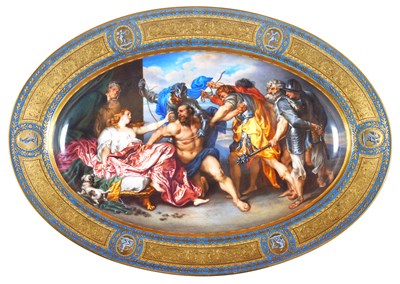 Lot 7 - A VIENNA OVAL DISH