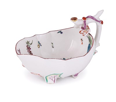 Lot 20 - A CHELSEA SAUCEBOAT