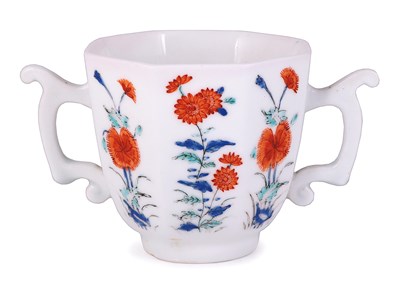 Lot 27 - A CHELSEA TWO-HANDLED OCTAGONAL BEAKER