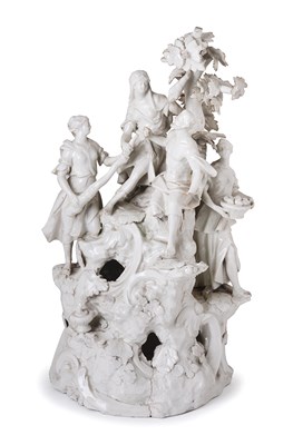 Lot 73 - A VIENNA PORCELAIN ALLEGORICAL GROUP