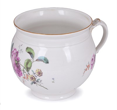 Lot 74 - A HOCHST PORCELAIN CHAMBER POT (NACHTTOPF)