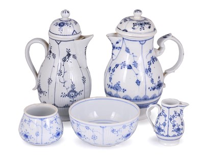 Lot 82 - A THURINGIAN PORCELAIN PART COFFEE SERVICE, VARIOUS FACTORIES
