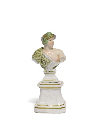 Lot 98 - â€¡A NAPLES (REAL FABBRICA FERDINANDEA) PORCELAIN BUST OF "SUMMER"
