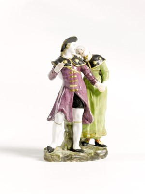 Lot 110 - â€¡A CAPODIMONTE GROUP OF PILGRIMS "I PELLEGRINI"