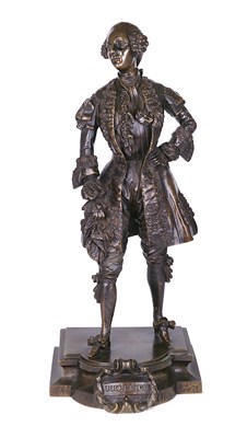 Lot 223 - 'RICHELIEU': A FRENCH BRONZE FIGURE