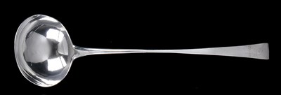 Lot 241 - AN IRISH GEORGE III SILVER SOUP LADLE