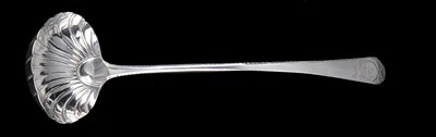 Lot 242 - A GEORGE III SILVER SOUP LADLE