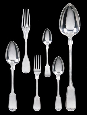 Lot 256 - A MATCHED SET OF AMERICAN TABLE SILVER