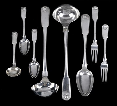 Lot 258 - A SET OF CHINESE TABLE SILVER