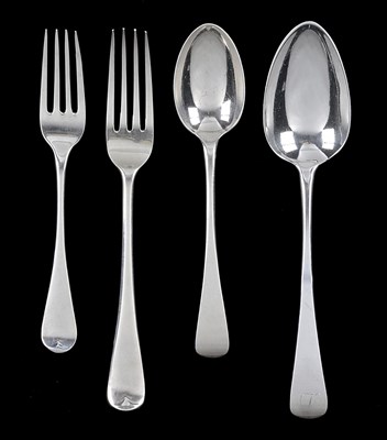 Lot 261 - A MATCHED SET OF TABLE SILVER