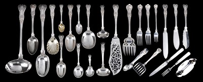 Lot 262 - AN EXTENSIVE SILVER CANTEEN