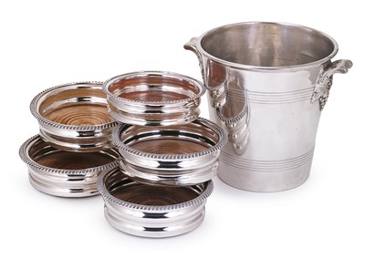 Lot 287 - A FRENCH ELECTROPLATE WINE BUCKET