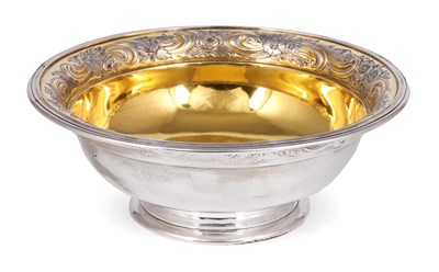 Lot 354 - A SILVER BOWL
