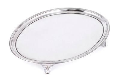 Lot 379 - A GEORGE III SILVER SALVER