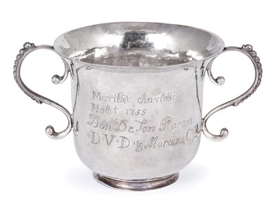 Lot 400 - A CHANNEL ISLANDS SILVER CHRISTENING CUP
