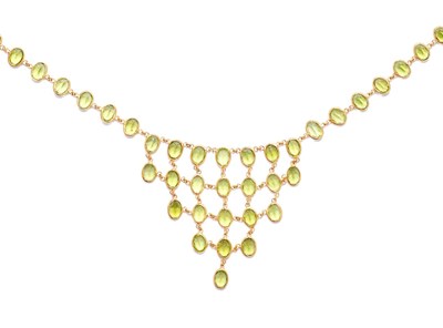 Lot 464 - PERIDOT NECKLACE