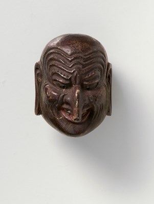 Lot 46 - A JAPANESE MASK NETSUKE OF CHIDÃ”