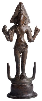 Lot 271 - A RARE PALLAVA BRONZE FIGURE OF SIVA