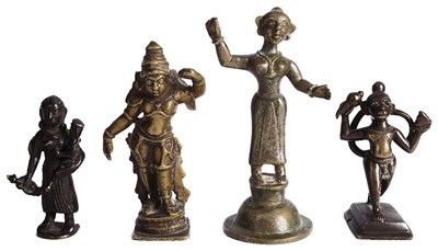 Lot 272 - FOUR SMALL BRONZE IMAGES