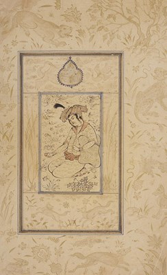Lot 339 - â€¡ TWO DRAWINGS OF SEATED MALE FIGURES