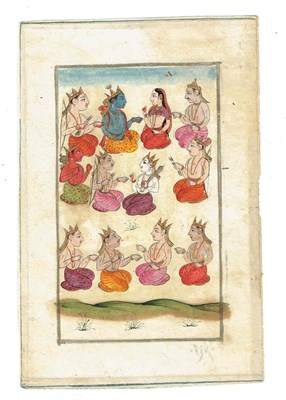 Lot 349 - A GATHERING WITH KRISHNA